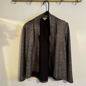 Gold & silver loose fitting blazer